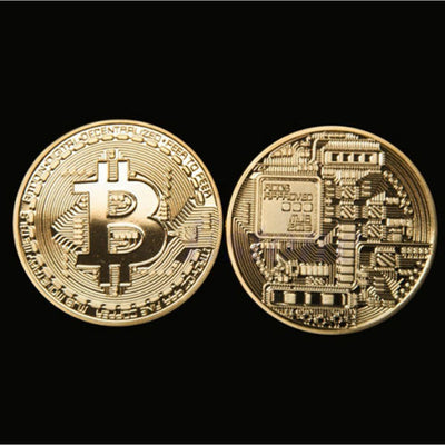 Gold Plated Collectible Bitcoin Coin-Collectible-Docs General Store