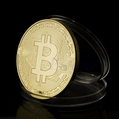 Gold Plated Collectible Bitcoin Coin-Collectible-Docs General Store