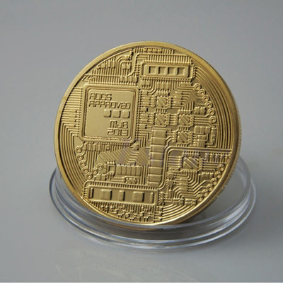 Gold Plated Collectible Bitcoin Coin-Collectible-Docs General Store