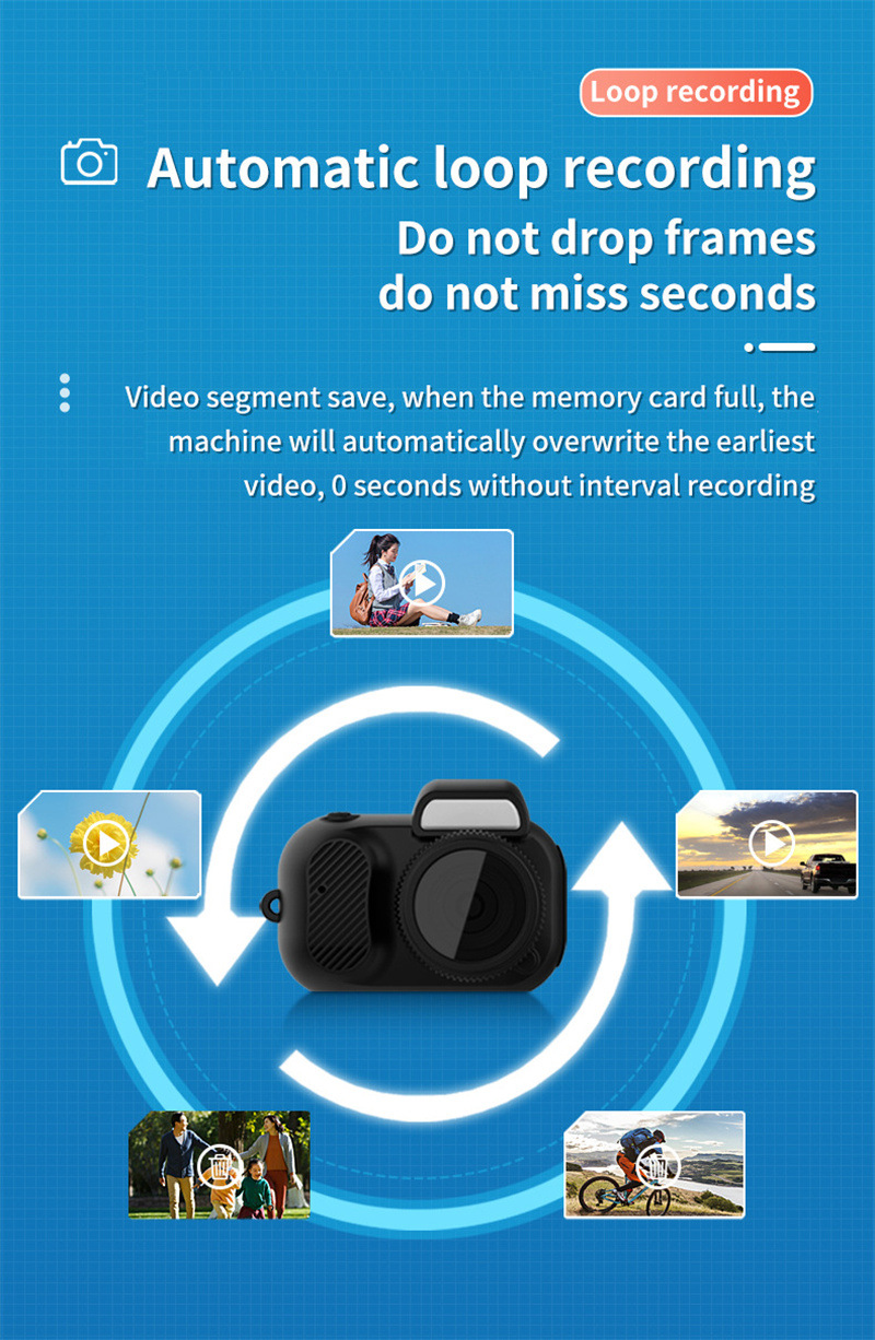Compact 1080p HD Retro Mini Camera