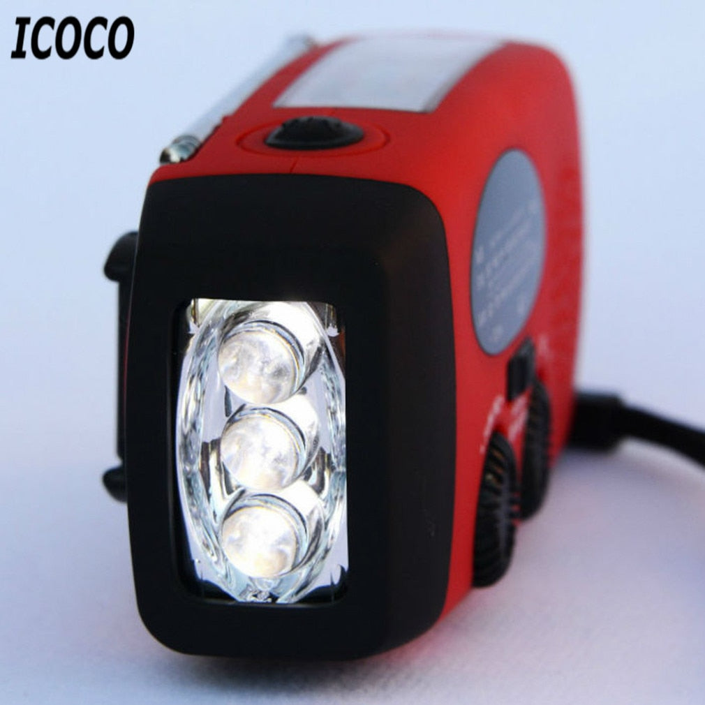 3 in 1 Emergency Charger Flashlight