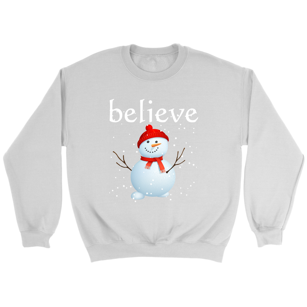 Believe Snowman Sweatshirt