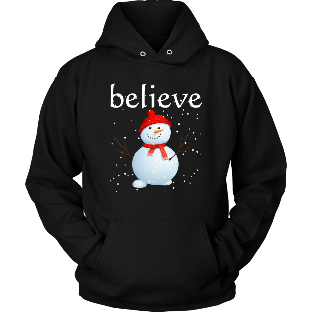 Believe Snowman Hoodie