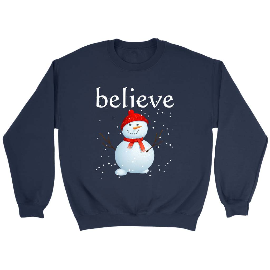 Believe Snowman Sweatshirt