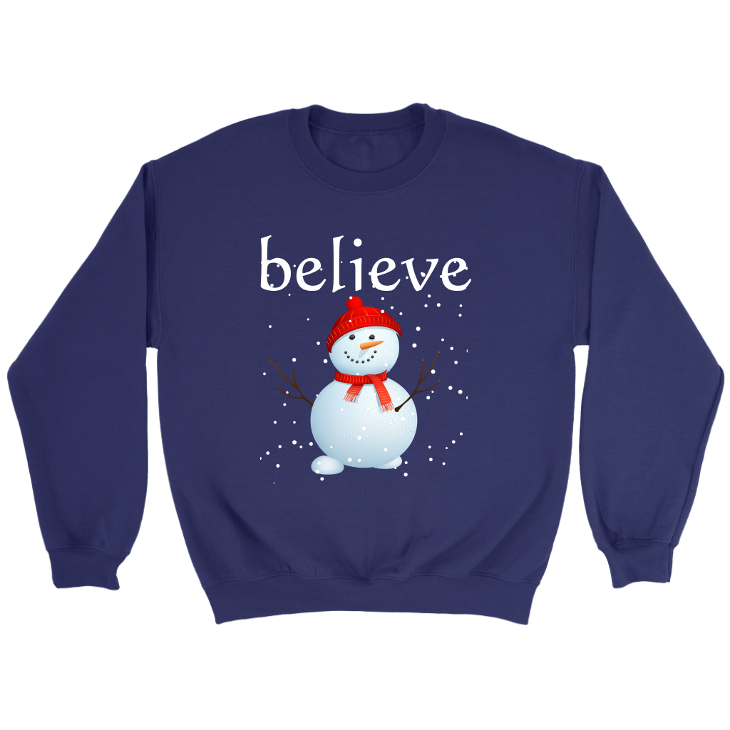 Believe Snowman Sweatshirt
