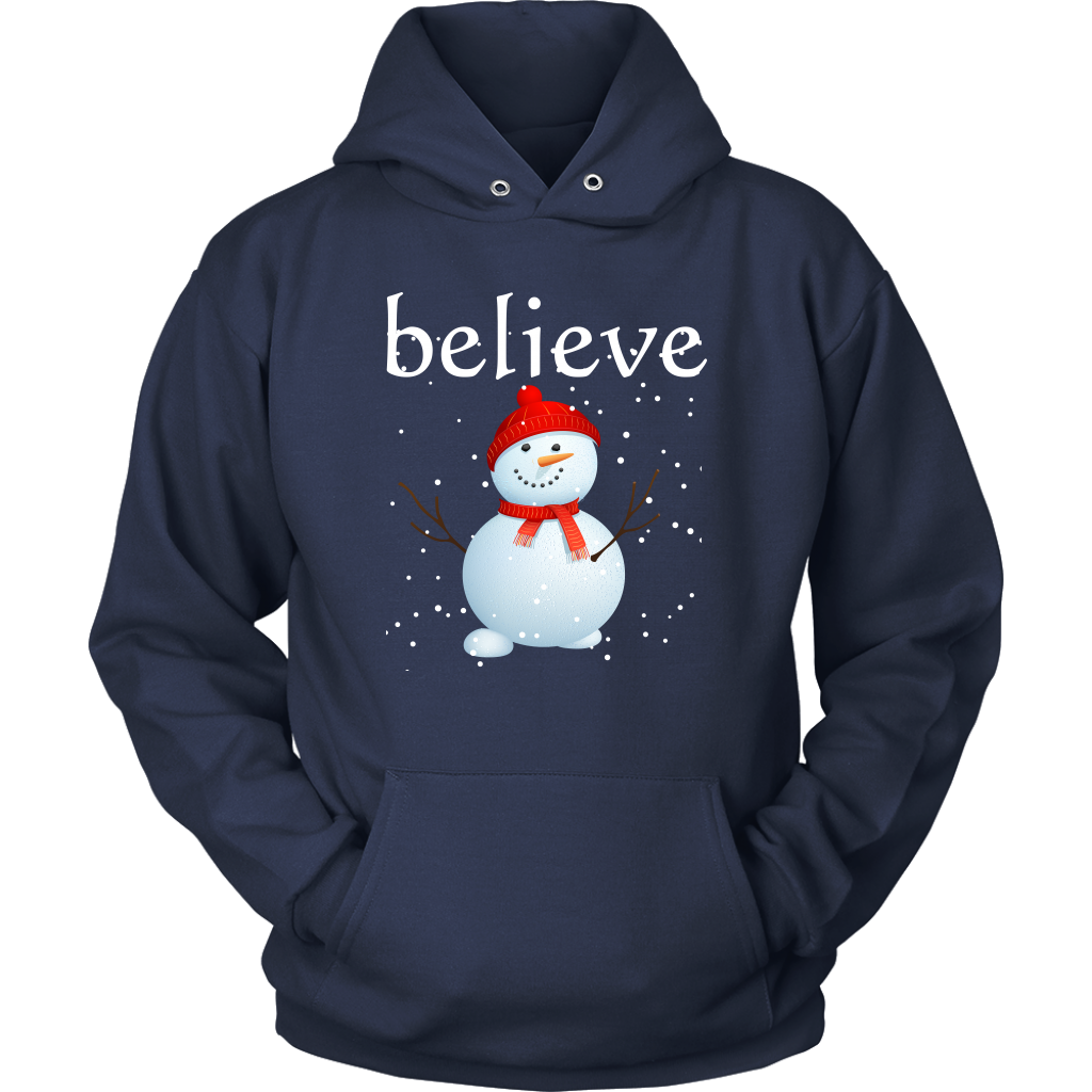 Believe Snowman Hoodie