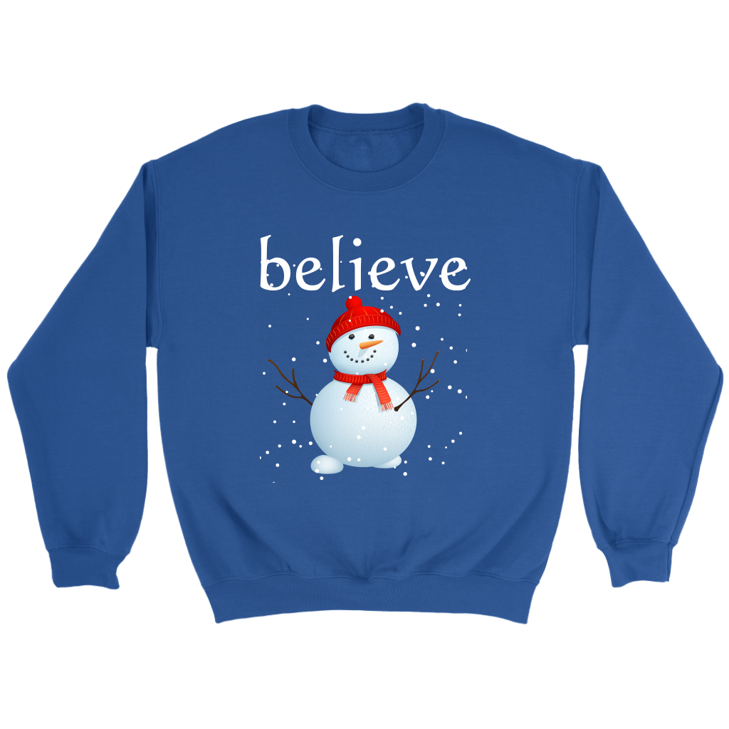Believe Snowman Sweatshirt