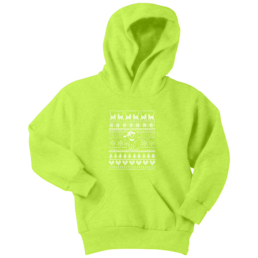 Cat Christmas Youth Hoodie