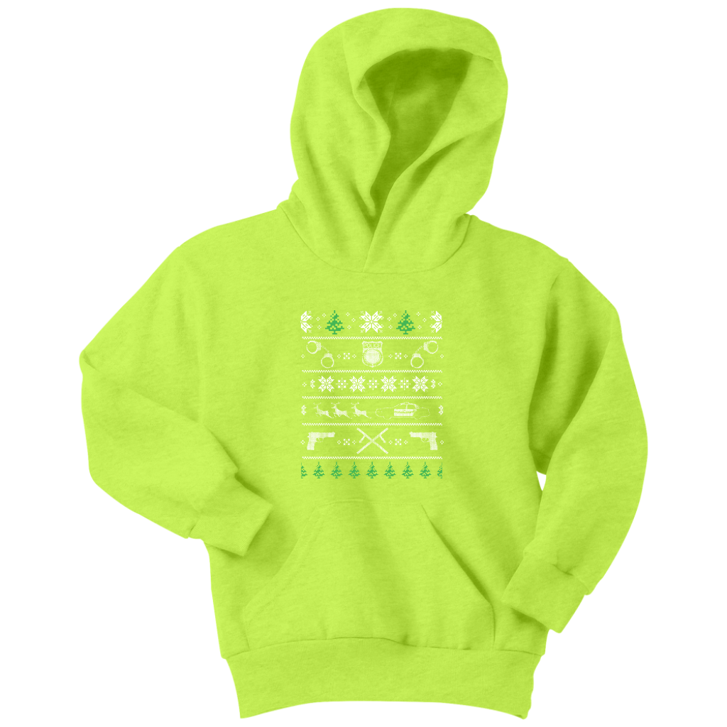 Police Christmas Youth Hoodie