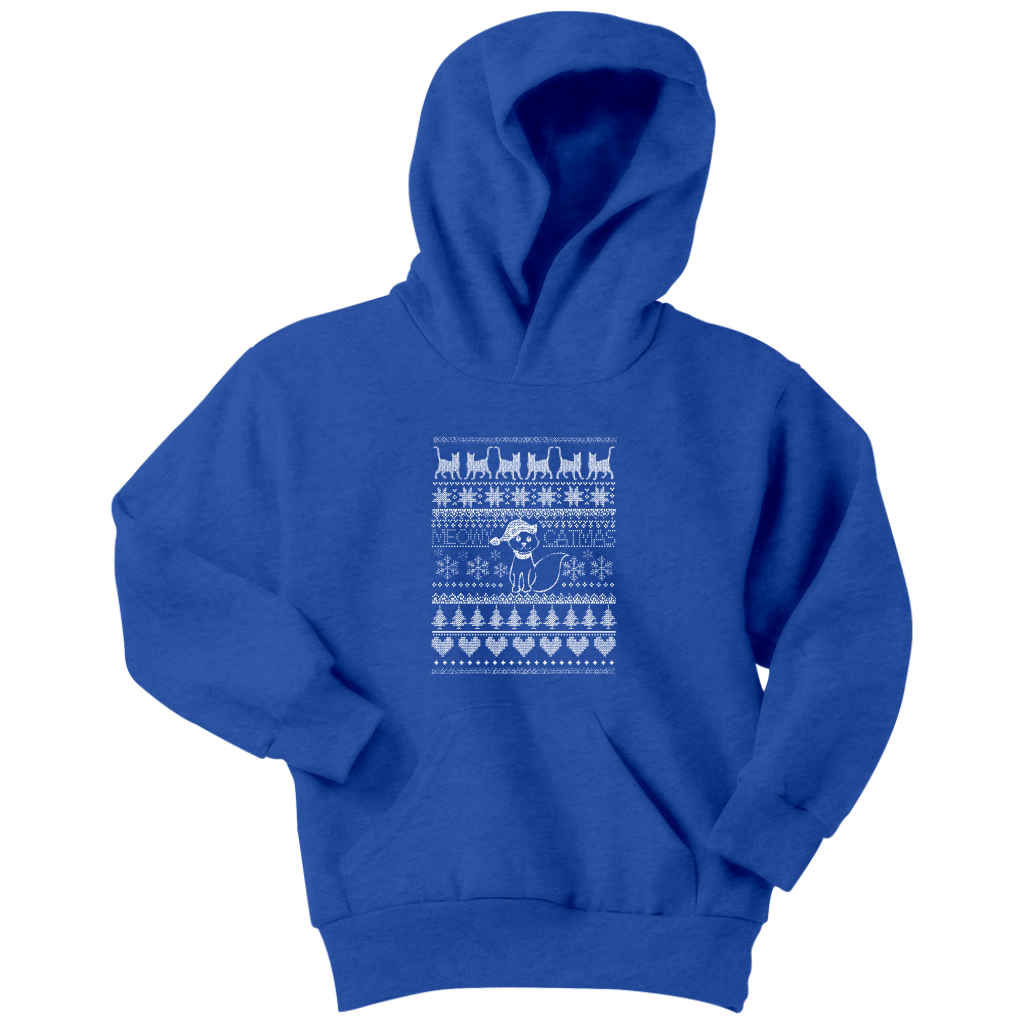 Cat Christmas Youth Hoodie