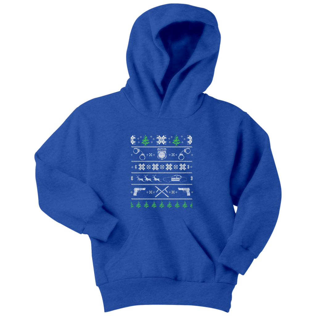 Police Christmas Youth Hoodie