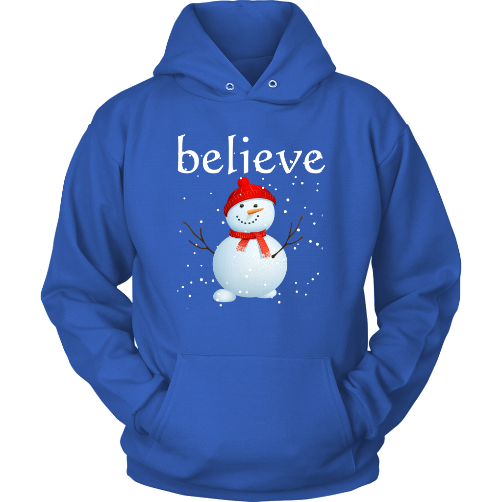 Believe Snowman Hoodie