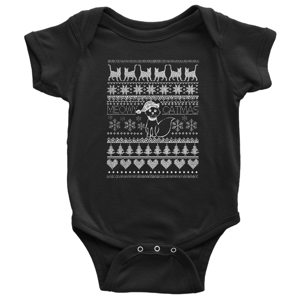 Cat Christmas Baby Bodysuit