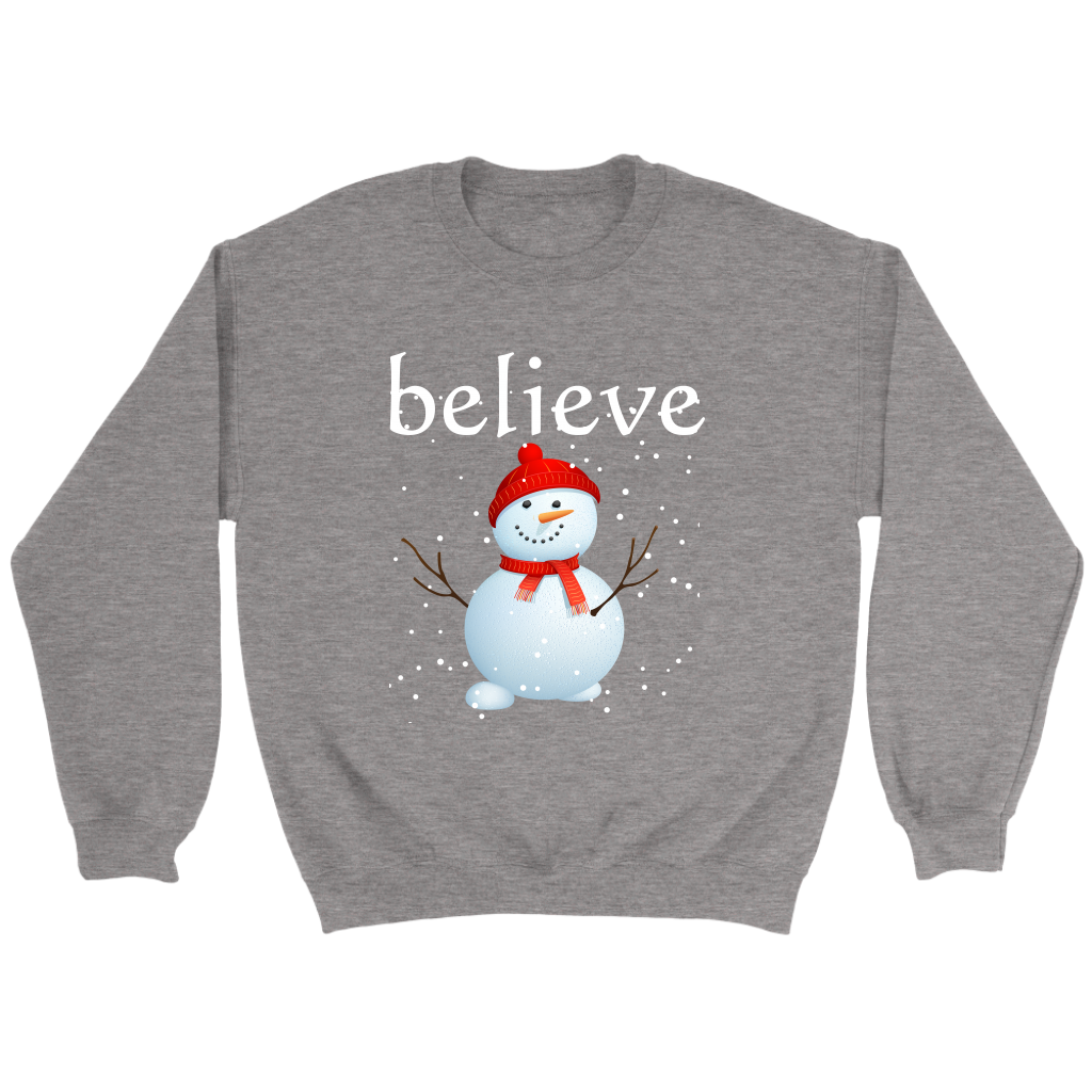 Believe Snowman Sweatshirt