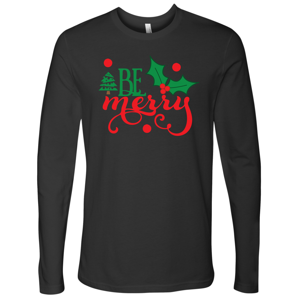 Be Merry Men's Long Sleeve Shirt