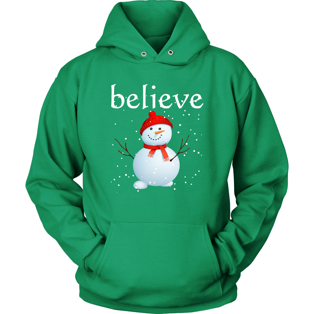 Believe Snowman Hoodie
