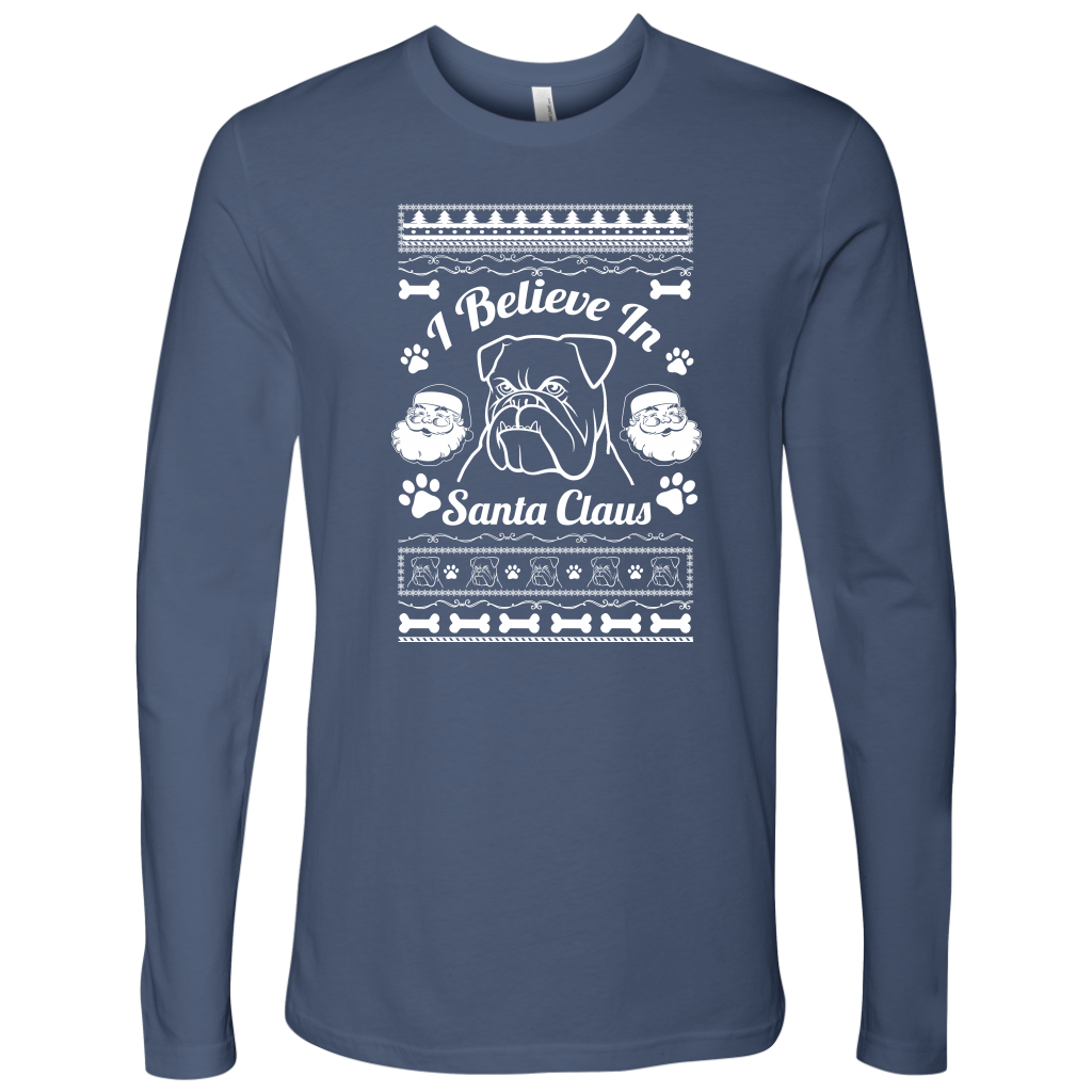 I Believe Santa Mens Long Sleeve Shirt