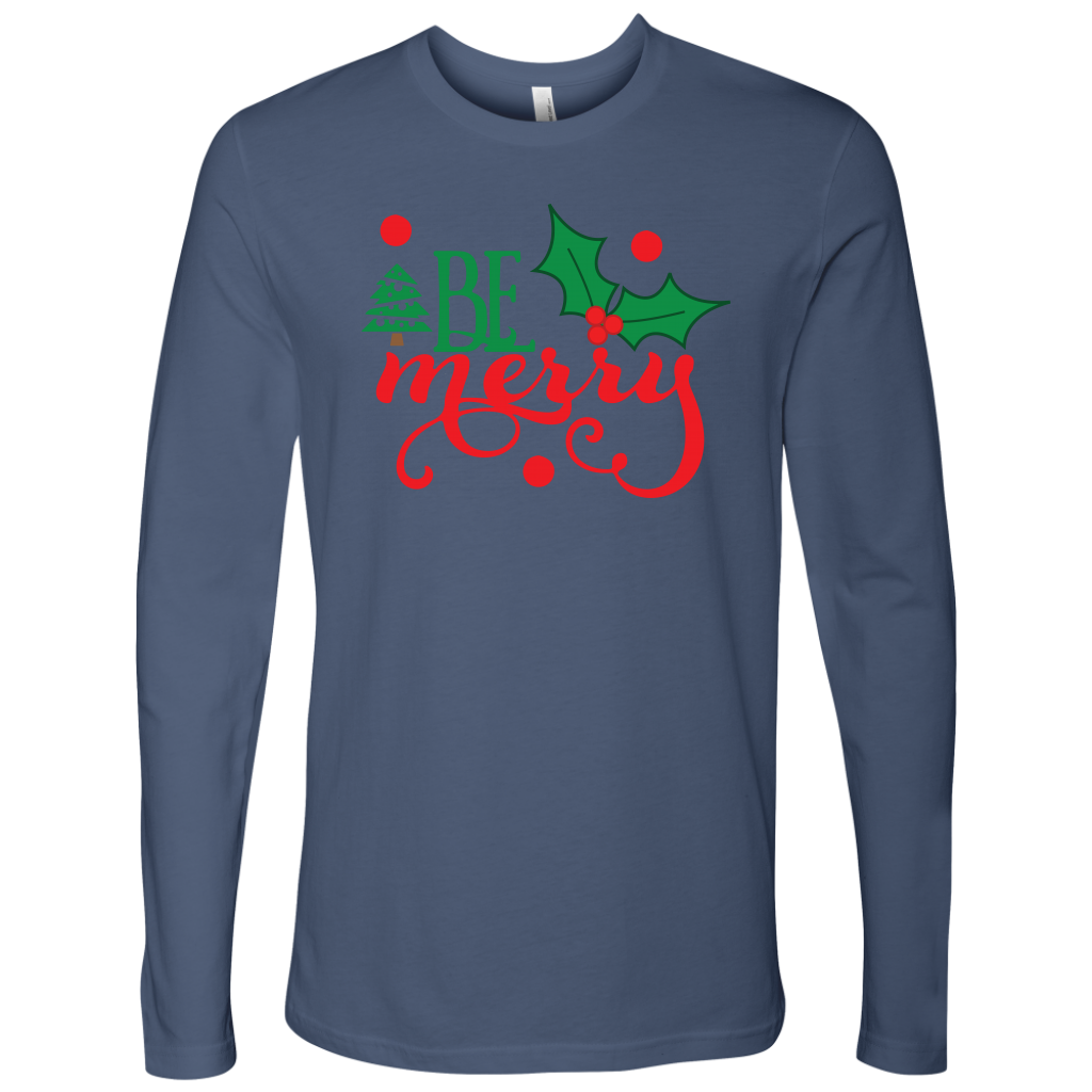 Be Merry Men's Long Sleeve Shirt