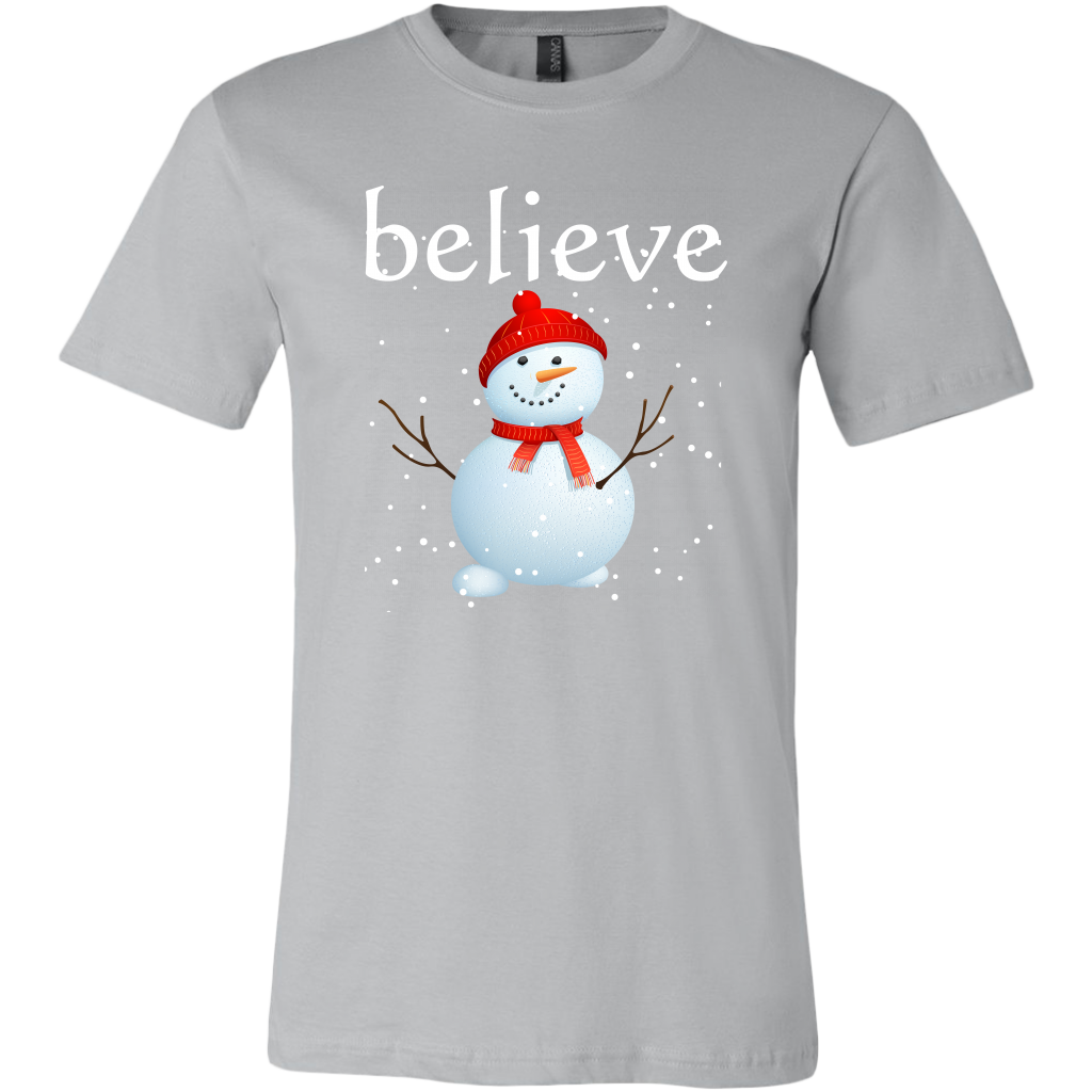 Believe Snowman Men's T-Shirt