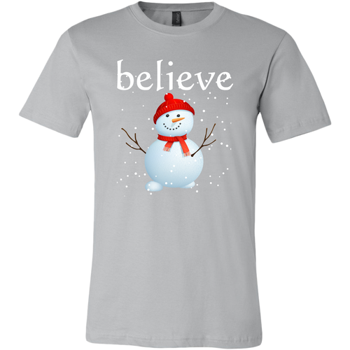 Believe Snowman Men's T-Shirt