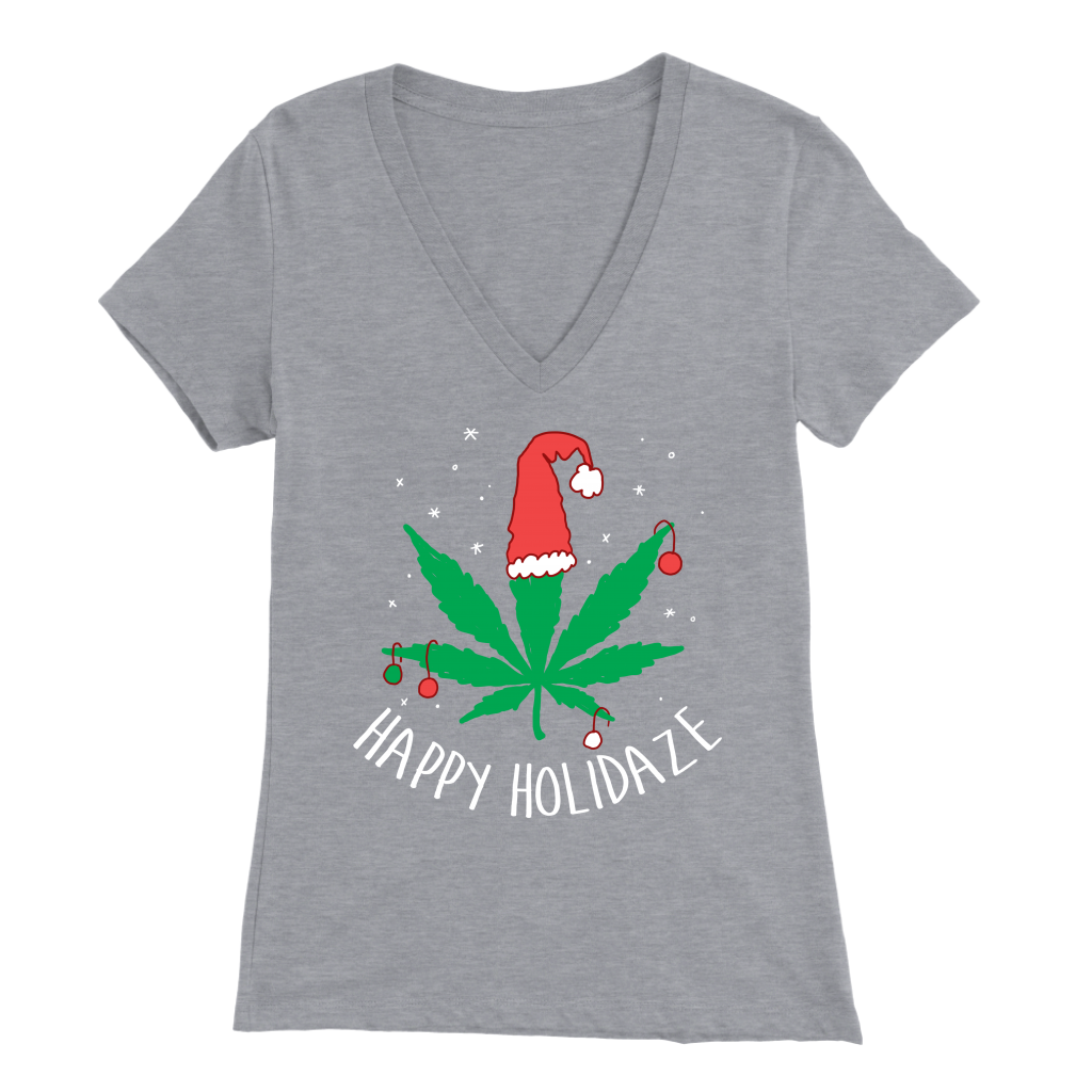 Happy Holidaze Women's V Neck