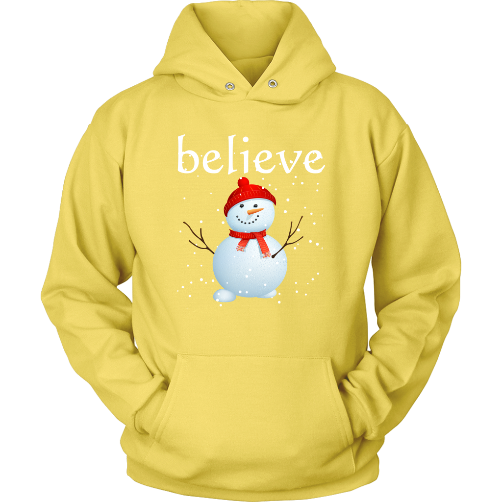 Believe Snowman Hoodie