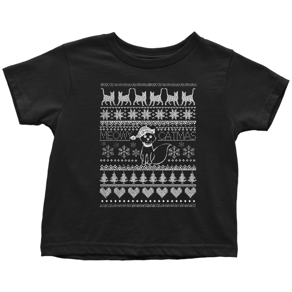 Cat Christmas Toddler T-Shirt