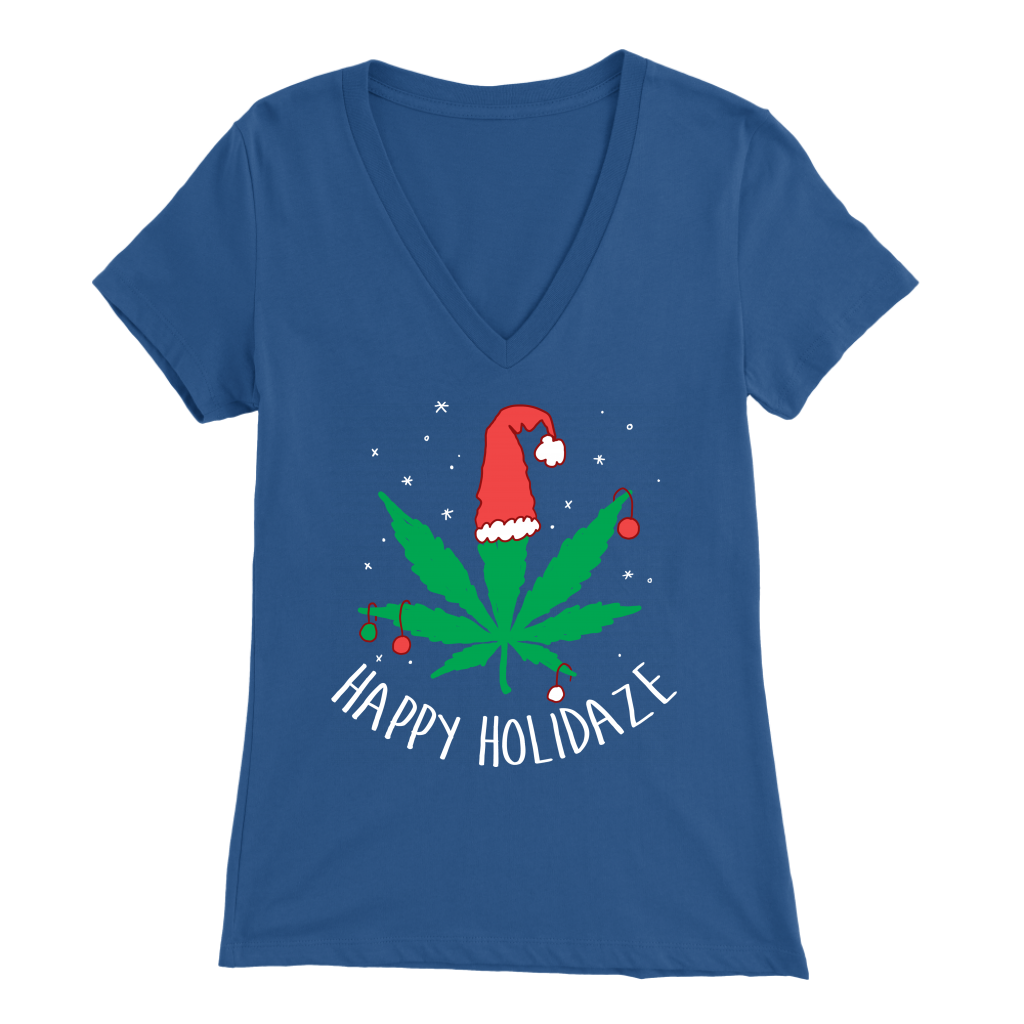 Happy Holidaze Women's V Neck