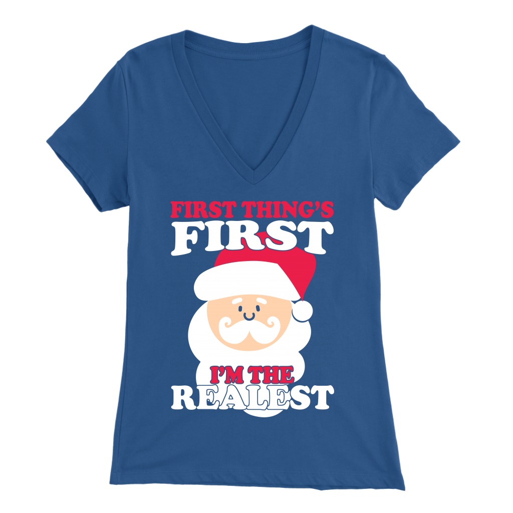 Real Santa Womens V-Neck