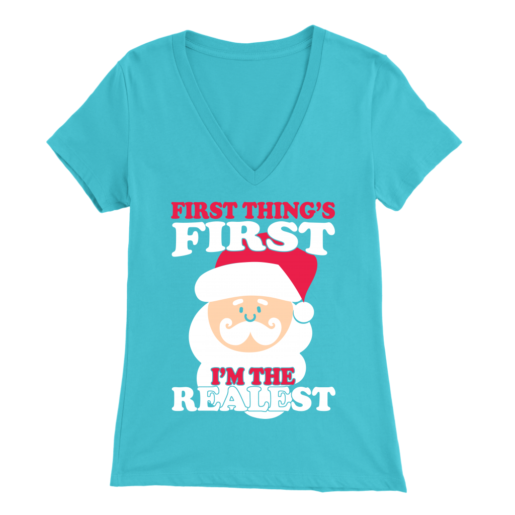 Real Santa Womens V-Neck