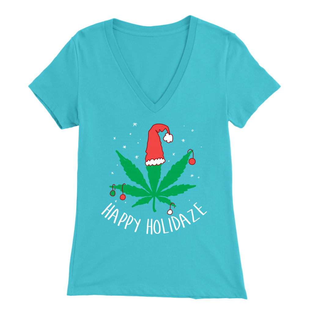 Happy Holidaze Women's V Neck