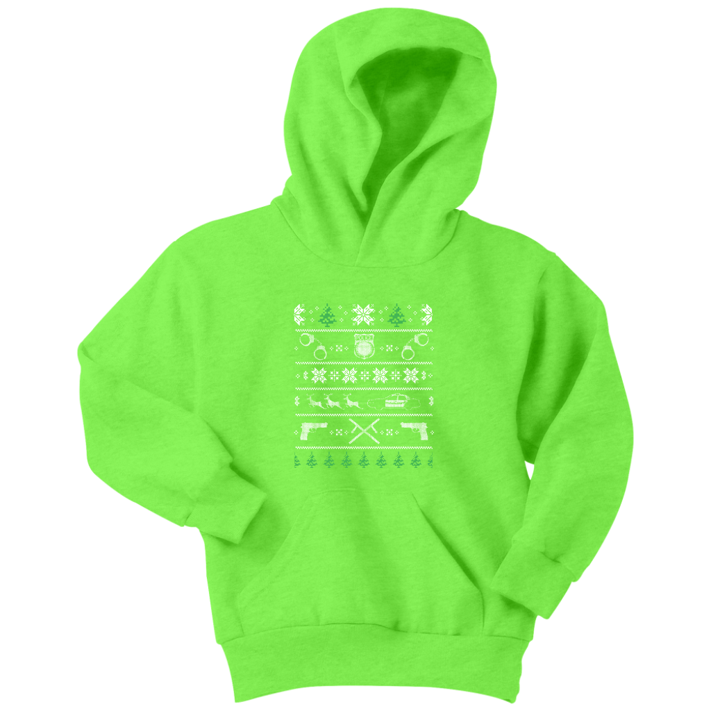 Police Christmas Youth Hoodie