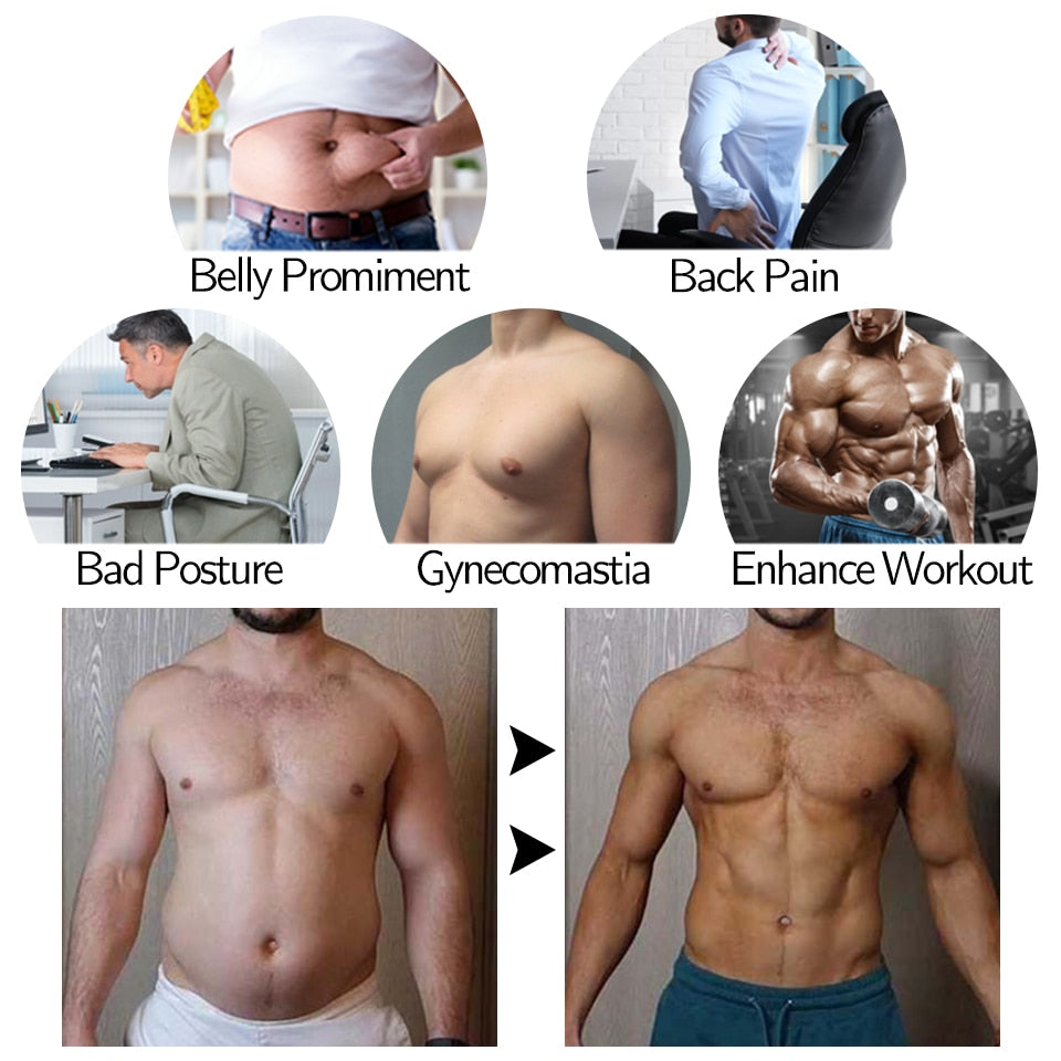 Men Body Shaper Waist Trainer Sauna Suit Sweat Vest Slimming Underwear Weight Loss Shirt Fat Burner Workout Tank Tops Shapewear|Shapers|