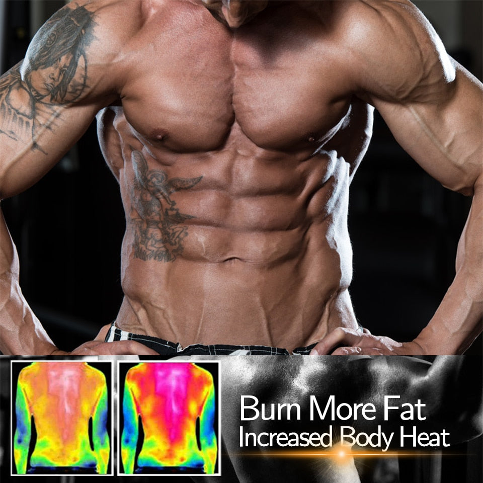 Men Body Shaper Waist Trainer Sauna Suit Sweat Vest Slimming Underwear Weight Loss Shirt Fat Burner Workout Tank Tops Shapewear|Shapers|
