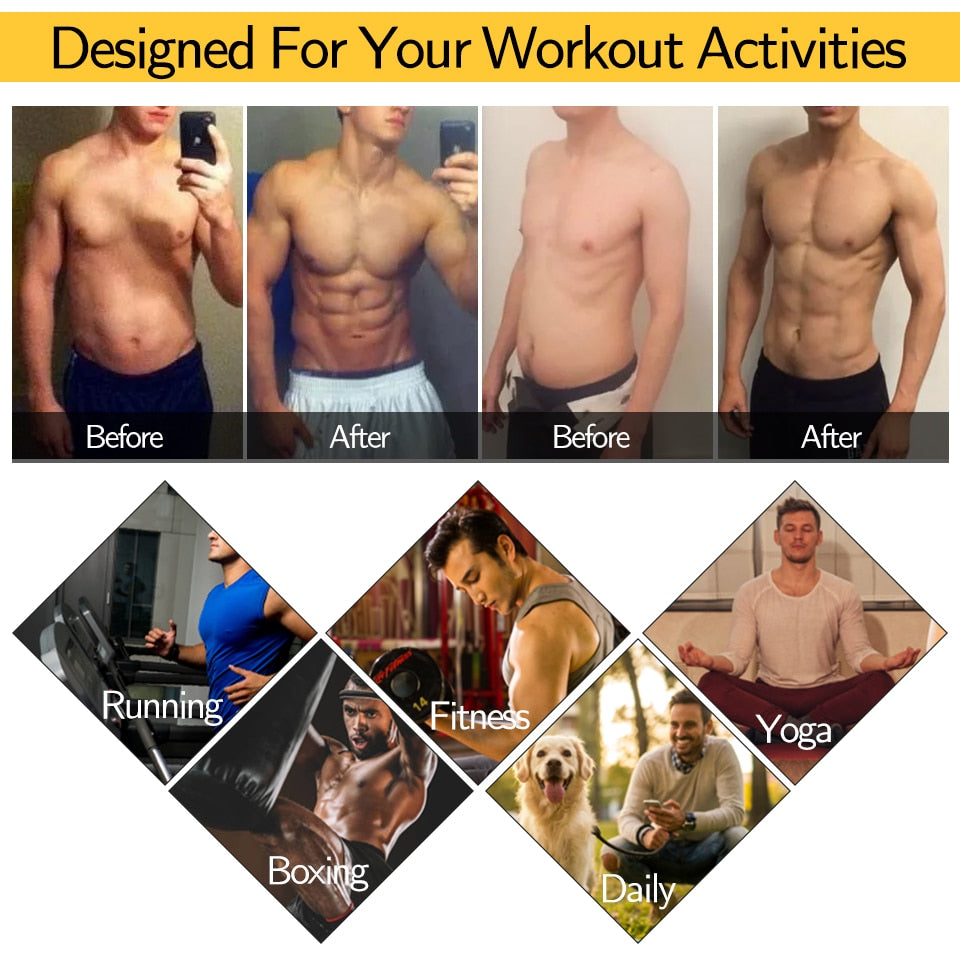 Men Body Shaper Waist Trainer Sauna Suit Sweat Vest Slimming Underwear Weight Loss Shirt Fat Burner Workout Tank Tops Shapewear|Shapers|