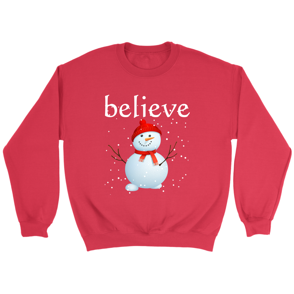 Believe Snowman Sweatshirt