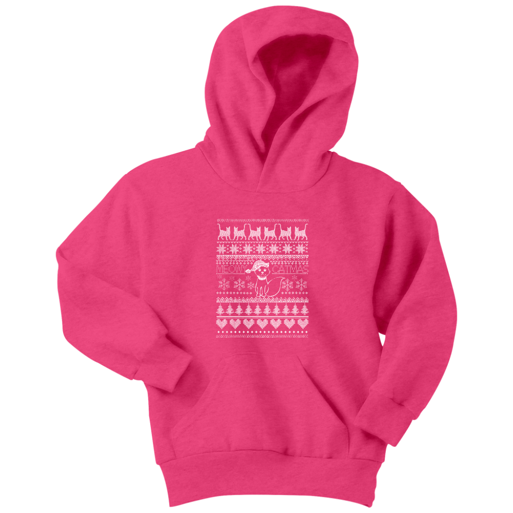 Cat Christmas Youth Hoodie