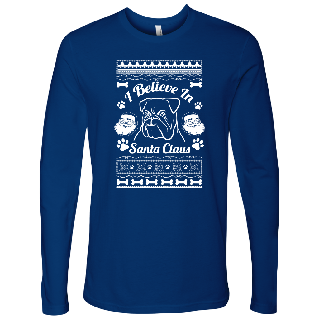 I Believe Santa Mens Long Sleeve Shirt