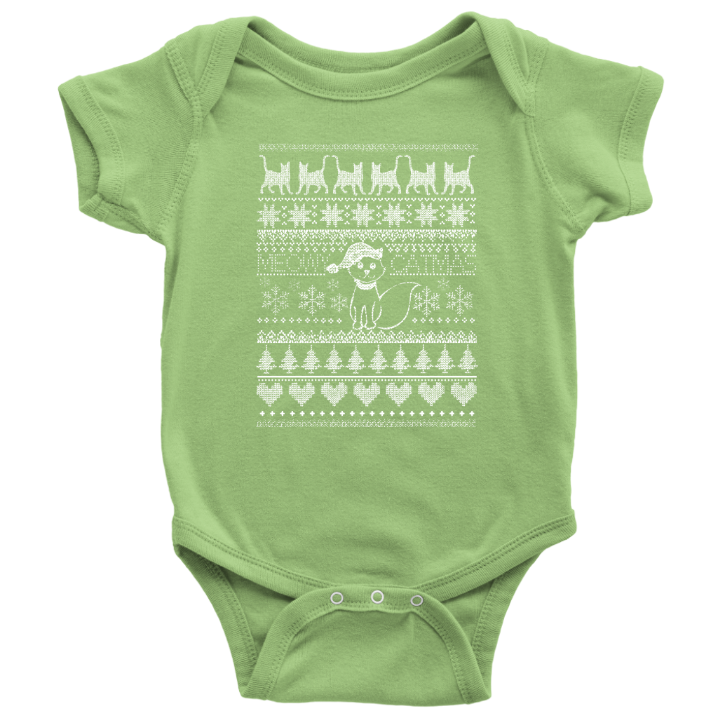 Cat Christmas Baby Bodysuit