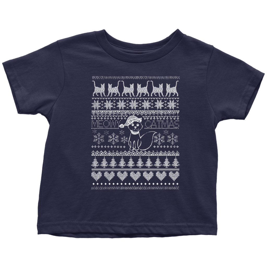 Cat Christmas Toddler T-Shirt