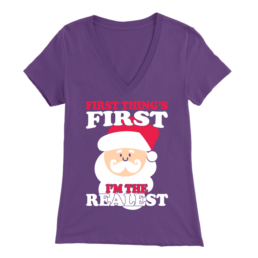 Real Santa Womens V-Neck