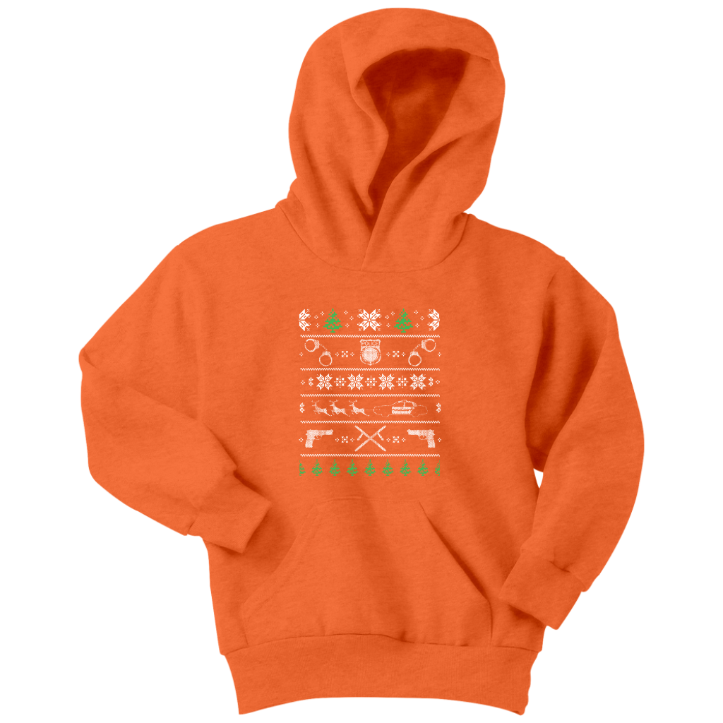 Police Christmas Youth Hoodie