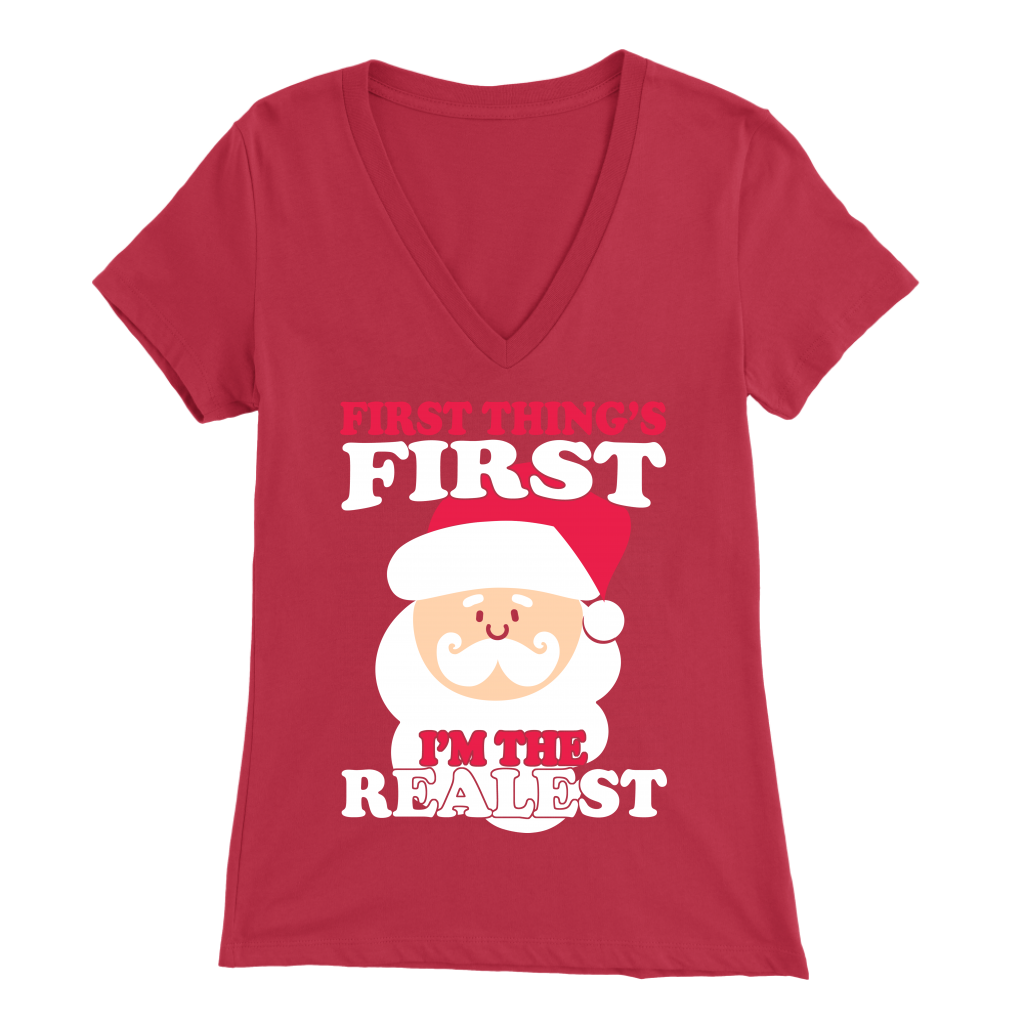 Real Santa Womens V-Neck