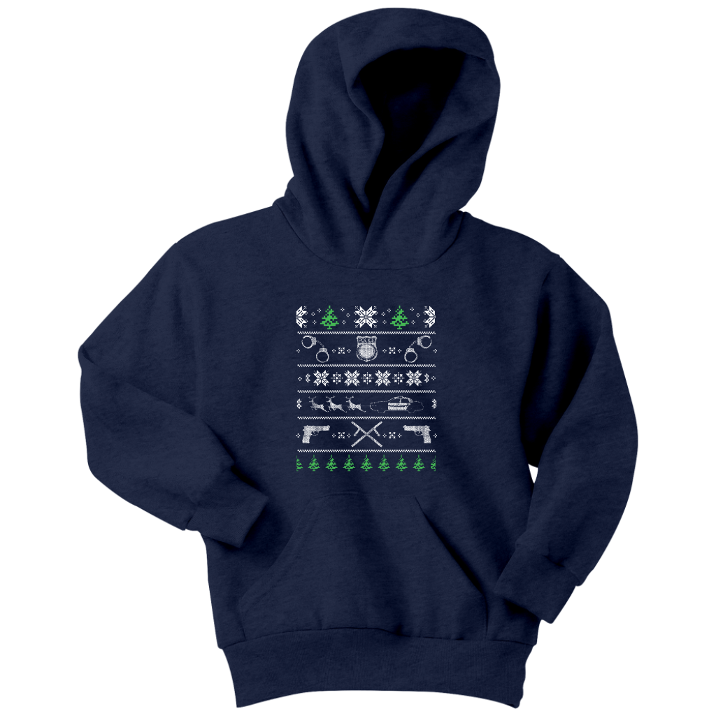 Police Christmas Youth Hoodie