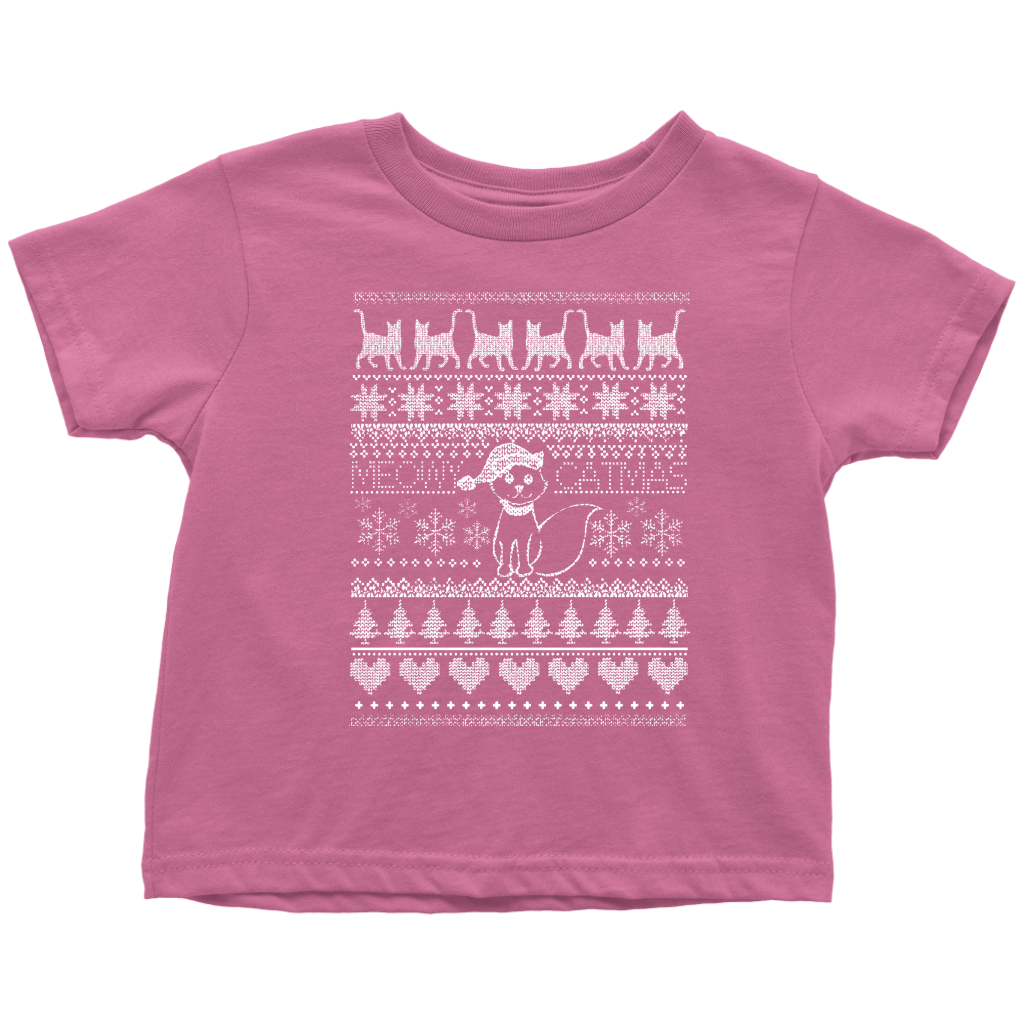 Cat Christmas Toddler T-Shirt