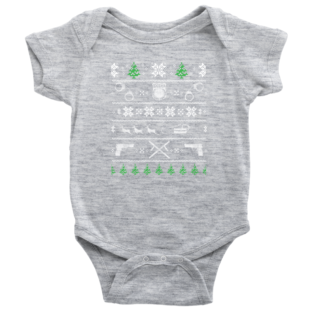 Police Christmas Baby Bodysuit