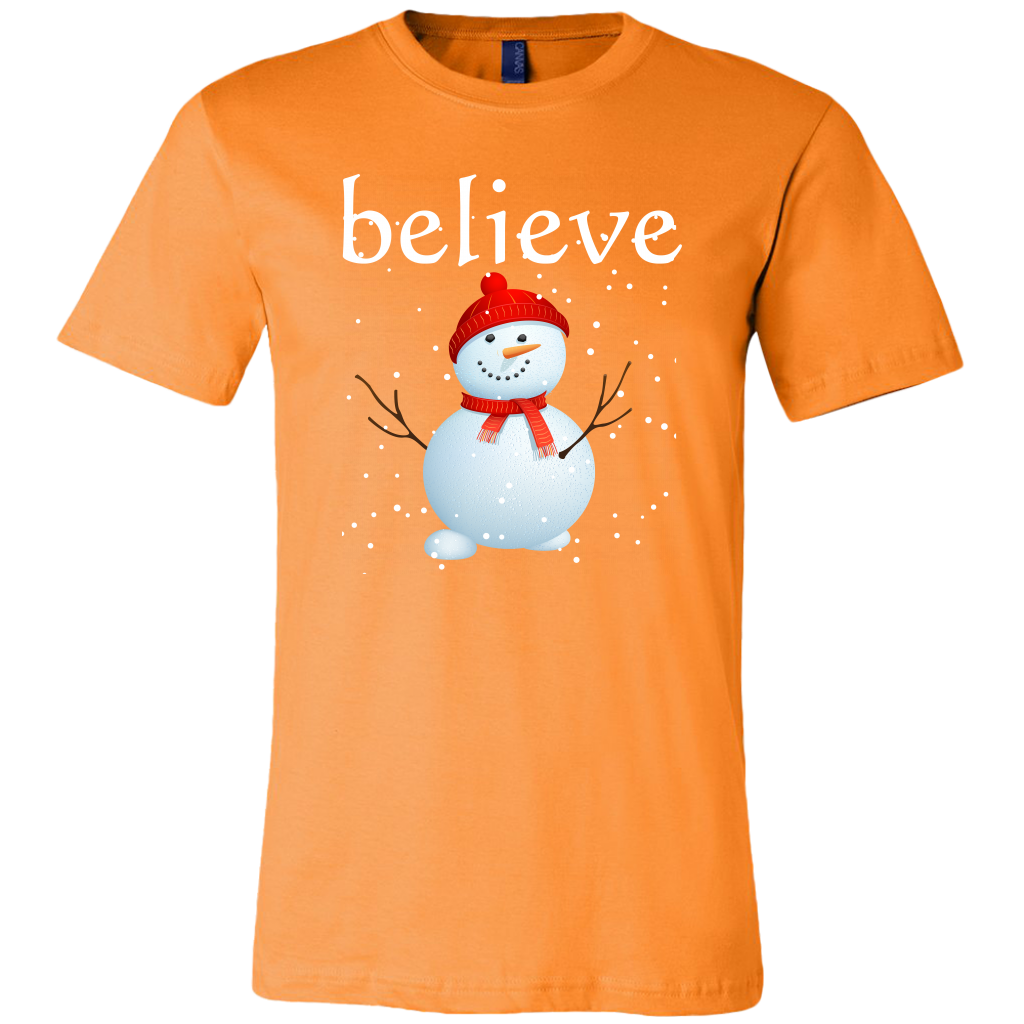 Believe Snowman Men's T-Shirt