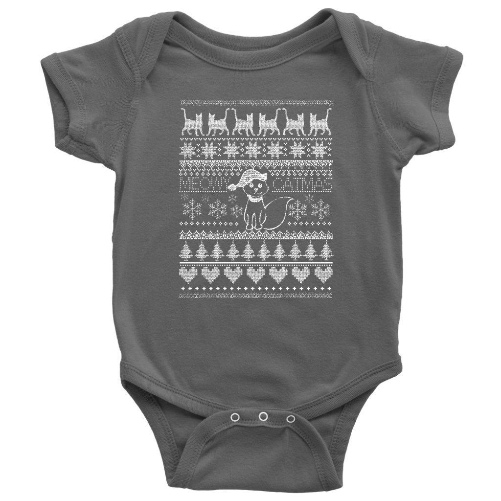 Cat Christmas Baby Bodysuit