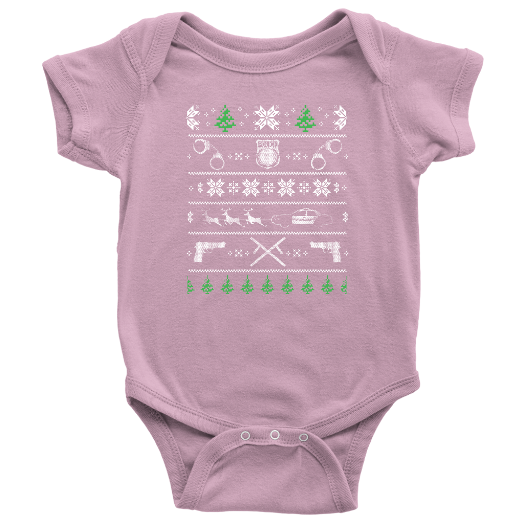Police Christmas Baby Bodysuit