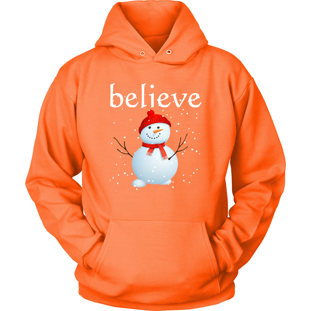 Believe Snowman Hoodie